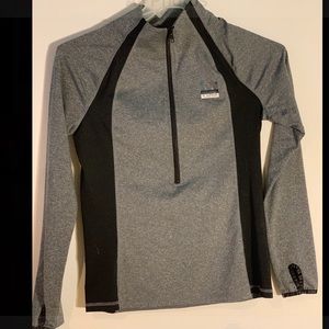 PINK Ultimate Half zip mock neck pull over